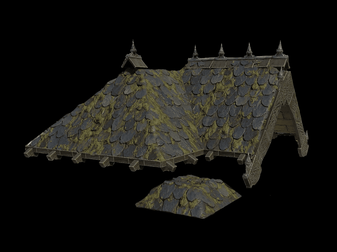 Granite Shingle Roof Block in Enshrouded