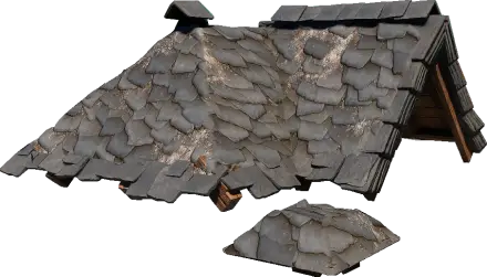 Stone Shingle Roof Block in Enshrouded