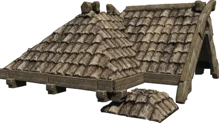 Tarred Shingle Roof Block in Enshrouded